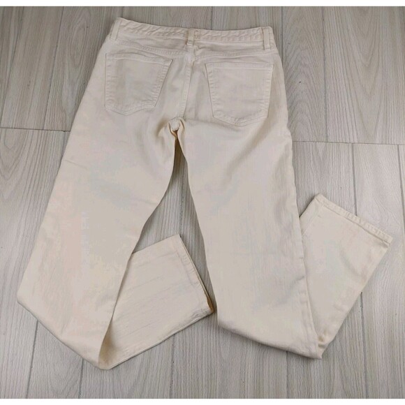 Bonobos Travel Jeans Mens 32x33* Off White Slim Straight Fit Stretch Preppy - Picture 2 of 6